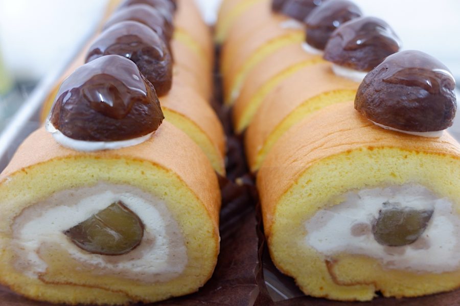 モンブランロールケーキ